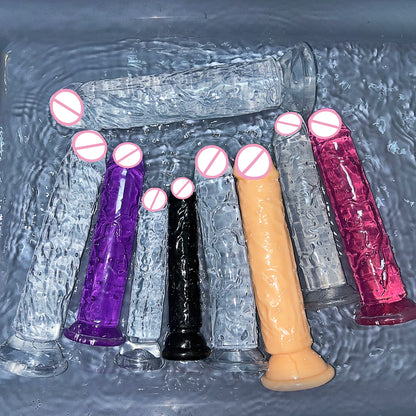 Transparent Jelly Pleasure Dildo