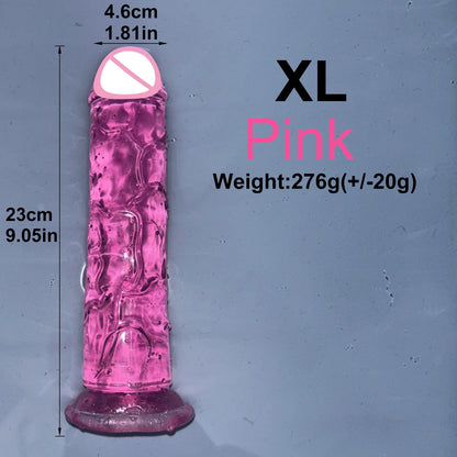 Transparent Jelly Pleasure Dildo