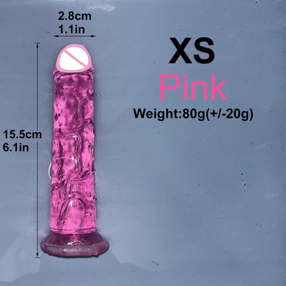 Transparent Jelly Pleasure Dildo
