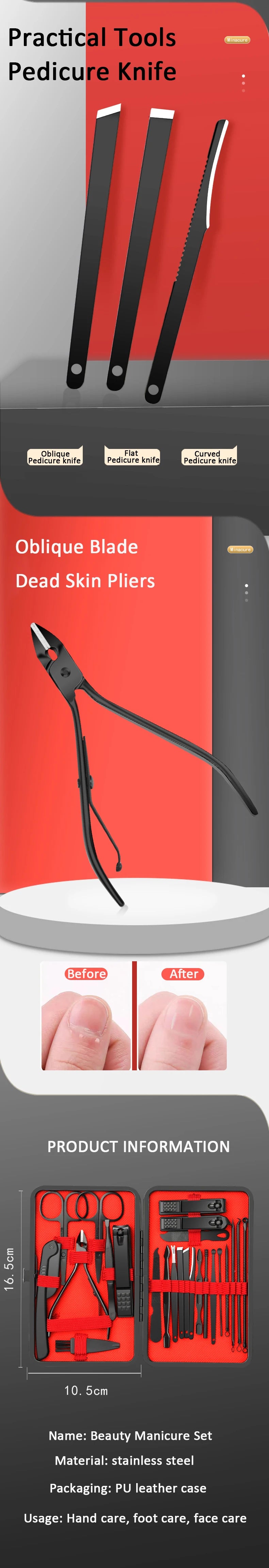 Professional Manicure Clipper Set