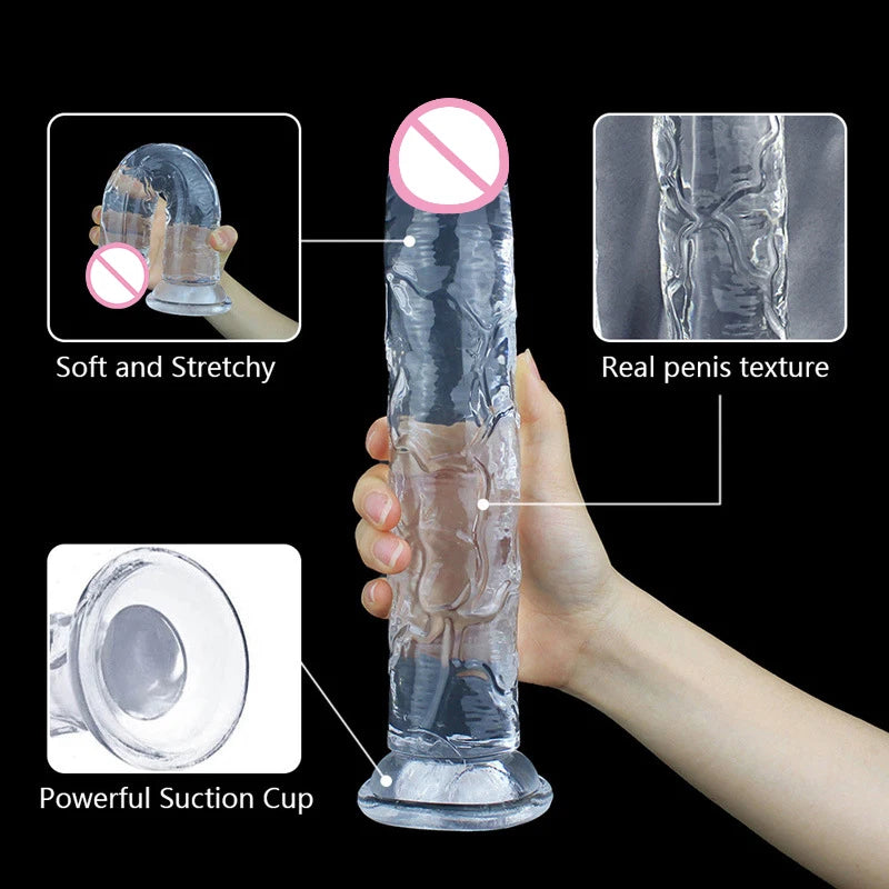 Transparent Jelly Pleasure Dildo