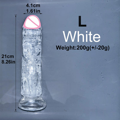 Transparent Jelly Pleasure Dildo