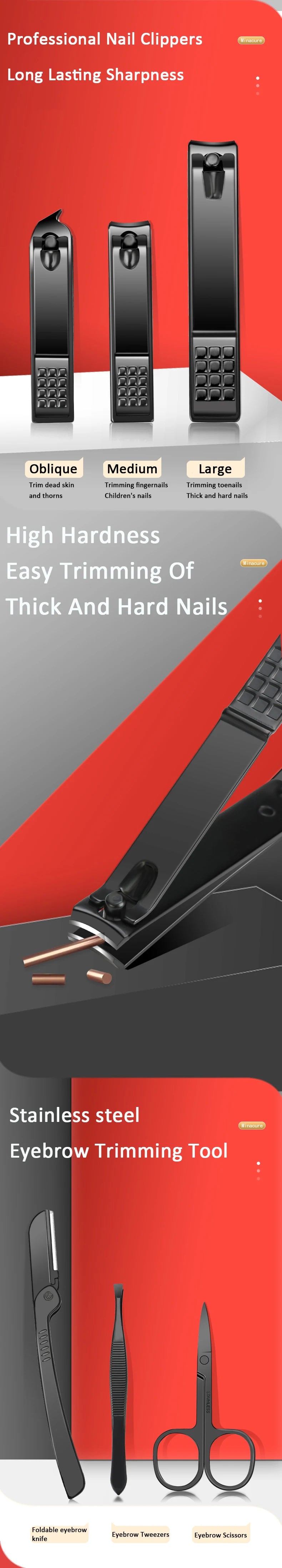 Professional Manicure Clipper Set