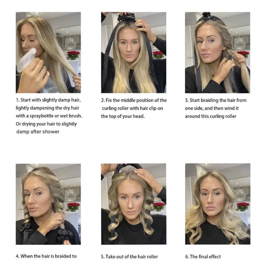 Heatless Silk Curl Headband
