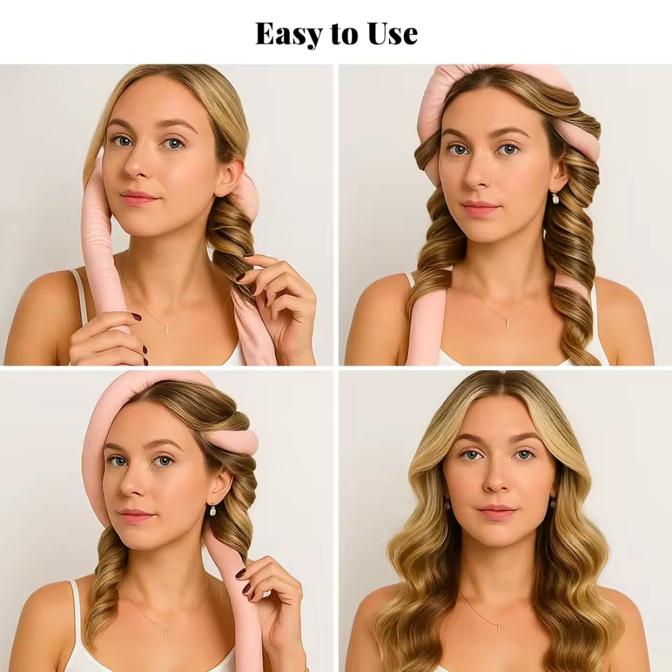 Heatless Silk Curl Headband